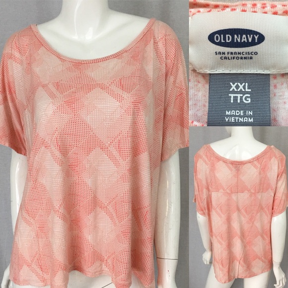 Old Navy Tops - Size XXL Old Navy Short Sleeve Printed Crop Top